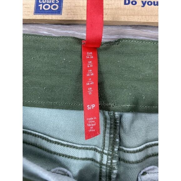 Spanx Womens Stretch Twill Ankle Cargo Pant Pull On Size Small Petite Pockets - Picture 7 of 10